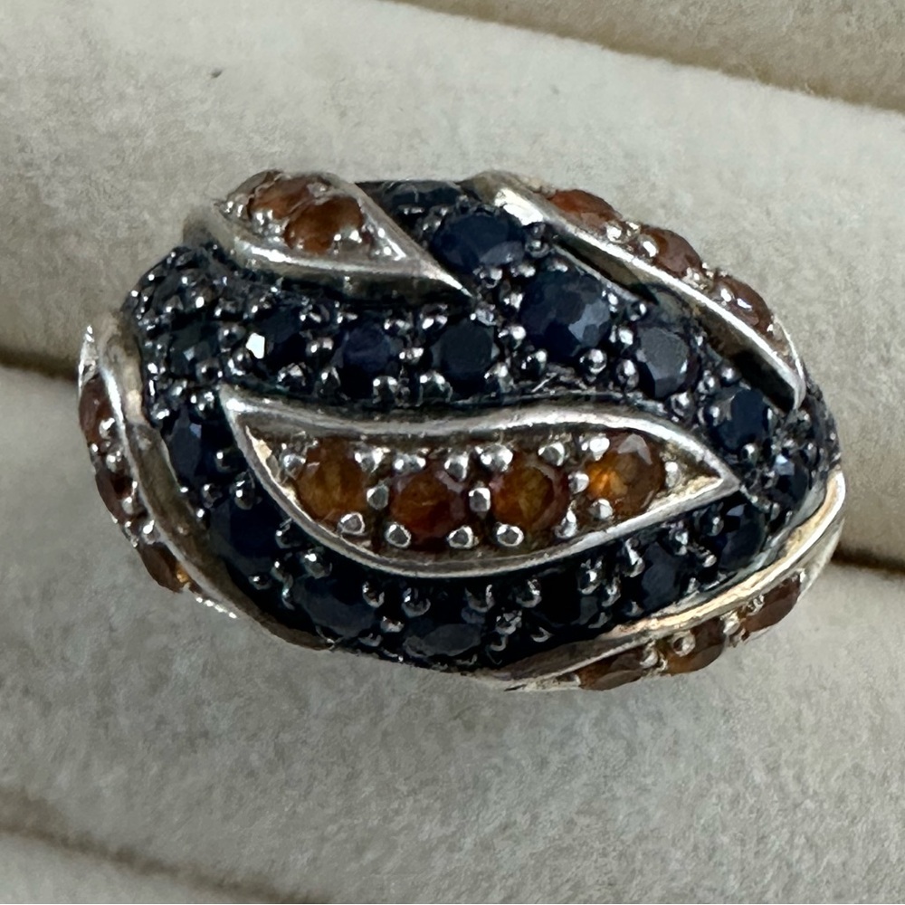 Multigem sterling Silver Women's Ring